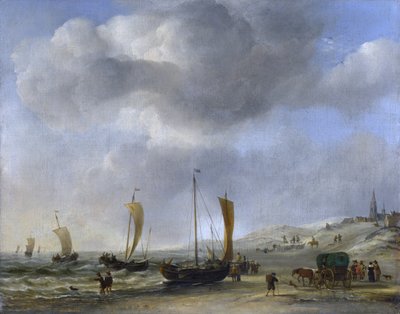The Shore at Scheveningen by Willem van de Velde the Younger